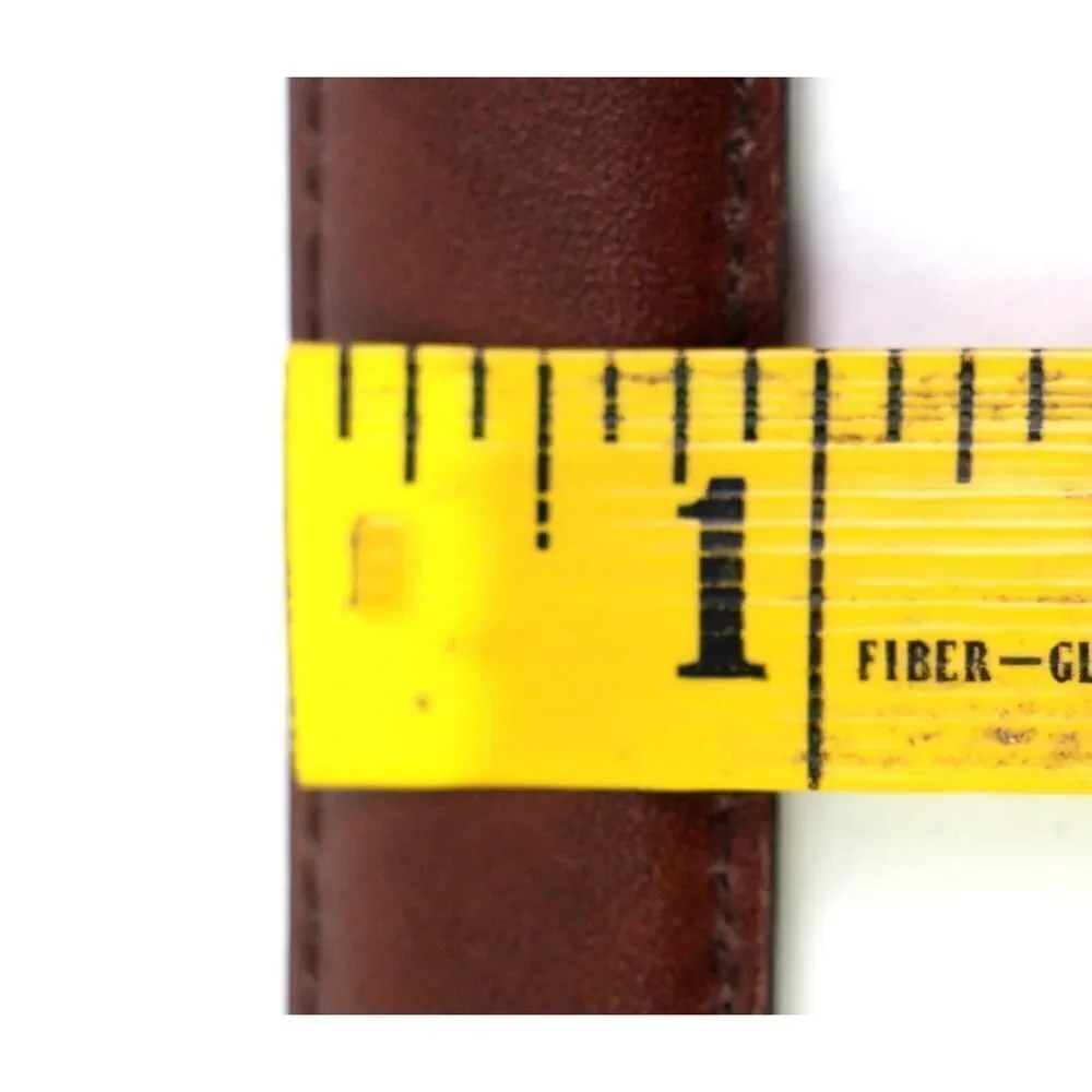 Made in USA BROWN GENUINE LEATHER 7/8